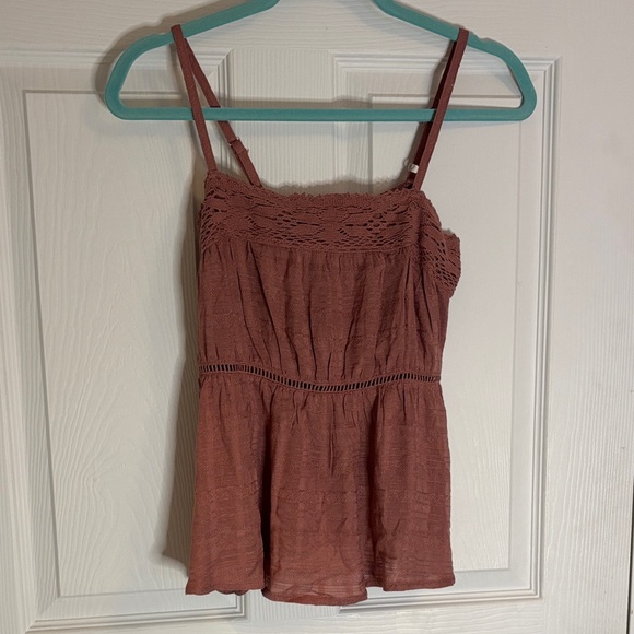 Love on a Hanger Rust Lace Blouse - Picture 1 of 7
